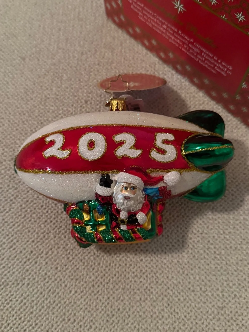 Christopher Radko 2025 Flying Over The Years Christmas Ornament